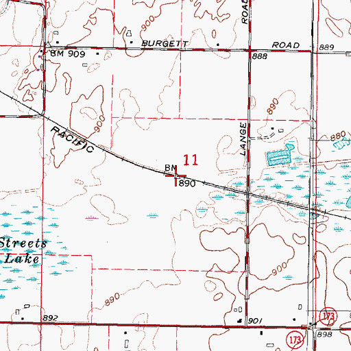 Topographic Map of Hebron Tower (historical), IL