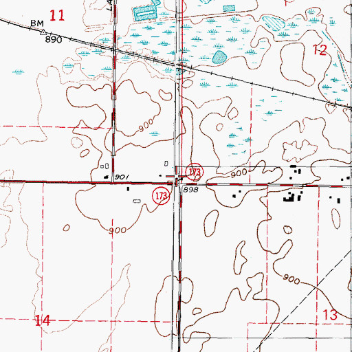 Topographic Map of Stones Corner School (historical), IL