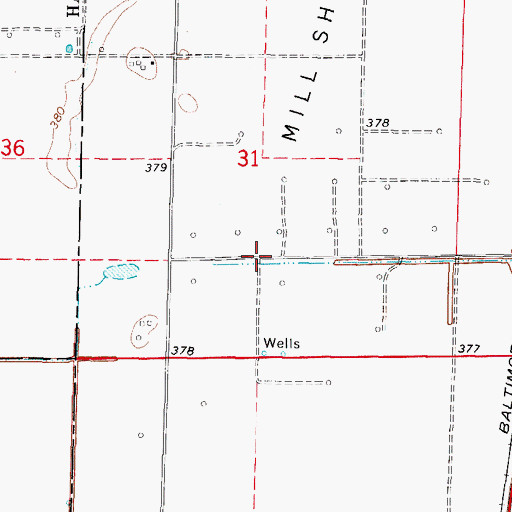 Topographic Map of McIntosh Settlement (historical), IL