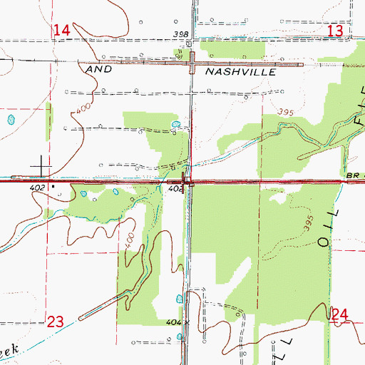 Topographic Map of Murdach School (historical), IL