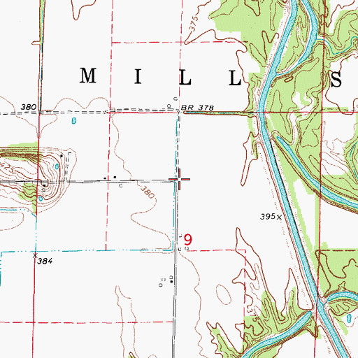 Topographic Map of Satisfaction School (historical), IL