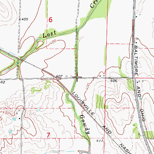 Topographic Map of Stephens School (historical), IL