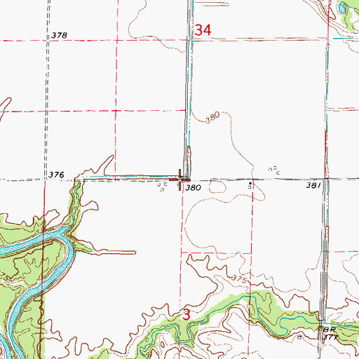 Topographic Map of Union School (historical), IL