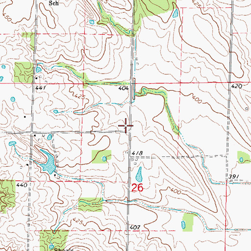 Topographic Map of White School (historical), IL