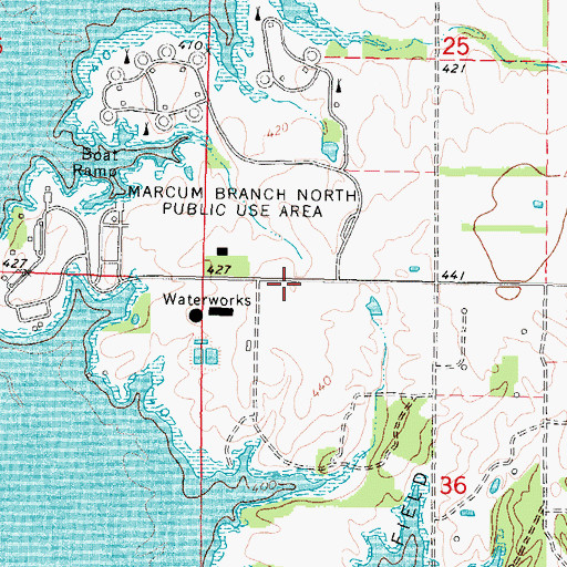 Topographic Map of Palestine School (historical), IL