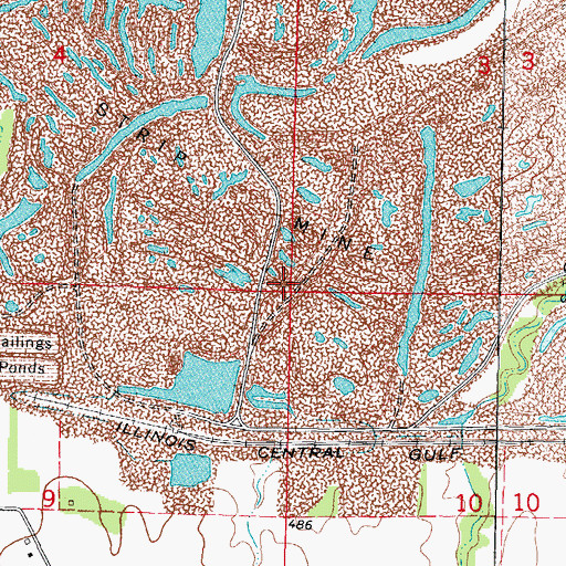 Topographic Map of Burlington School (historical), IL
