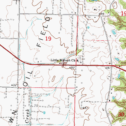 Topographic Map of Bell School (historical), IL