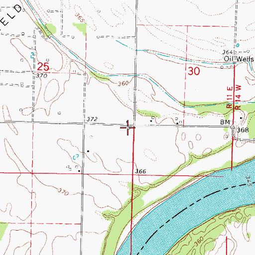 Topographic Map of Brown School (historical), IL