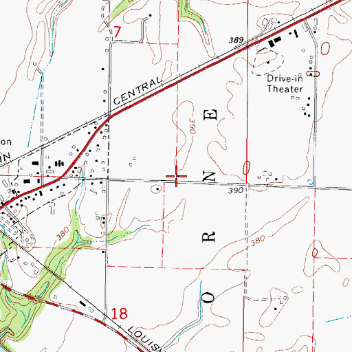 Topographic Map of Cook School (historical), IL