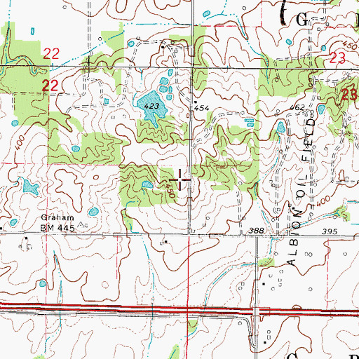 Topographic Map of Fairview School (historical), IL