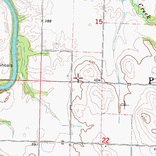 Topographic Map of Goodman School (historical), IL