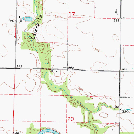 Topographic Map of Gray School (historical), IL