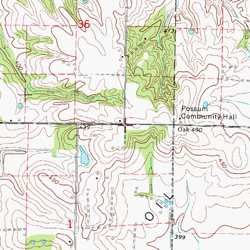 Topographic Map of Union School (historical), IL