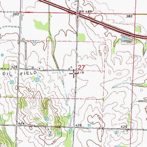 Topographic Map of White Lily School (historical), IL