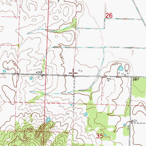 Topographic Map of Williams School (historical), IL