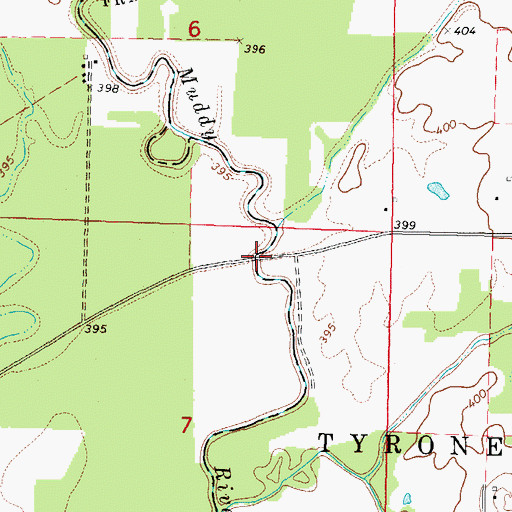 Topographic Map of Jackson Bridge, IL