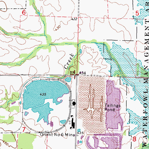 Topographic Map of Utah School (historical), IL