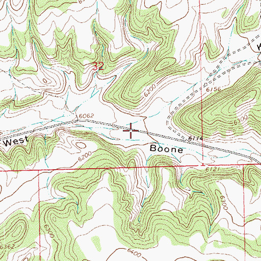 Topographic Map of Kraft Draw, CO