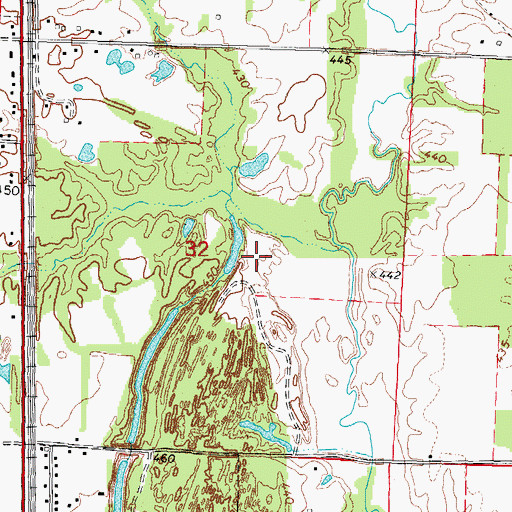 Topographic Map of Gayle Mine, IL
