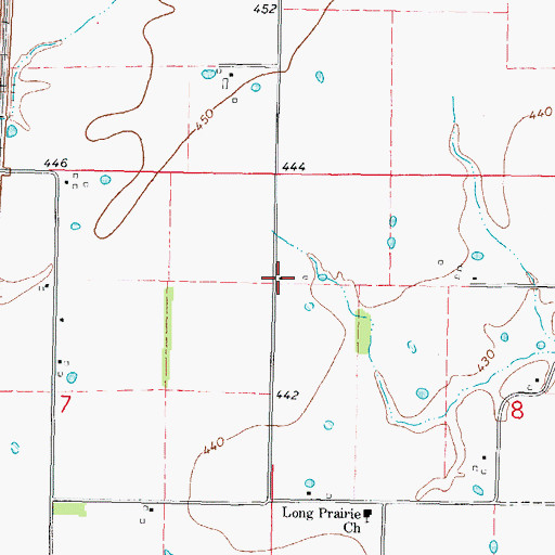 Topographic Map of Howe School (historical), IL
