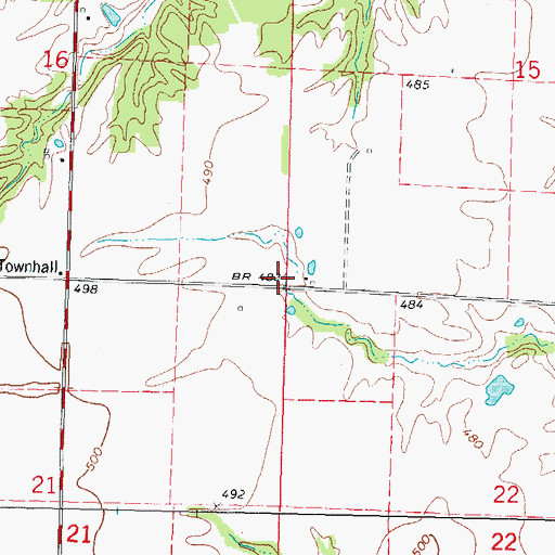 Topographic Map of Locust Grove School (historical), IL