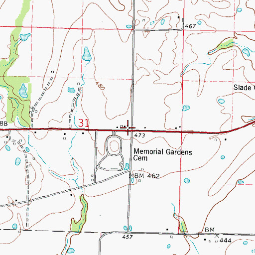 Topographic Map of Maple Grove School (historical), IL