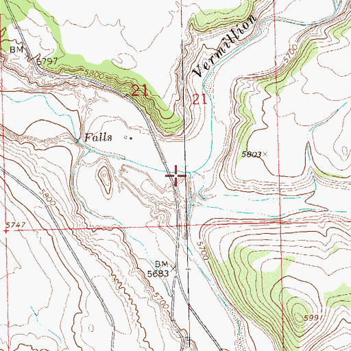 Topographic Map of Douglas Draw, CO