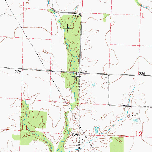 Topographic Map of Howard School (historical), IL