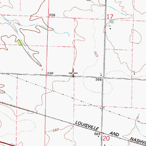 Topographic Map of Liberty School (historical), IL