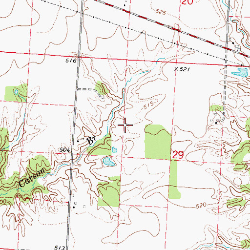 Topographic Map of Luney School (historical), IL