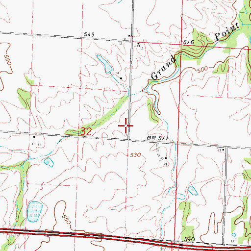 Topographic Map of Maple Grove Church (historical), IL