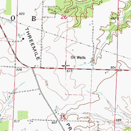 Topographic Map of Slade School (historical), IL