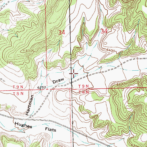 Topographic Map of Lefthand Draw, CO