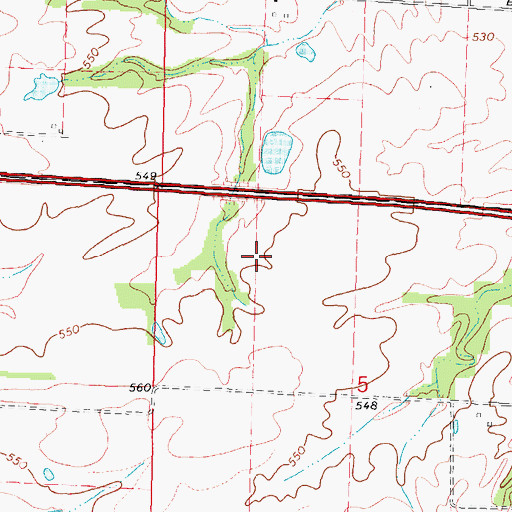 Topographic Map of White School (historical), IL