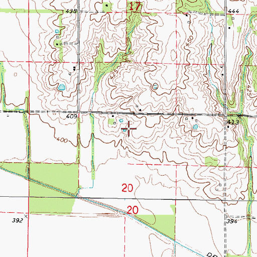 Topographic Map of Richardson School (historical), IL