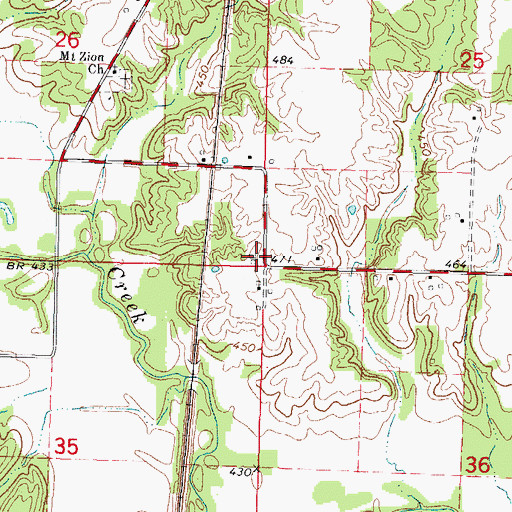 Topographic Map of Rapp School (historical), IL
