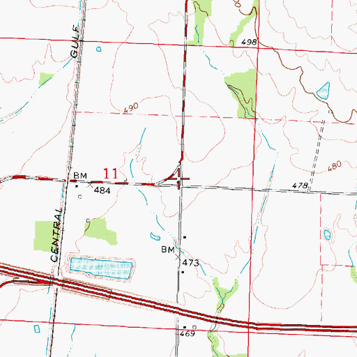 Topographic Map of Williamson School (historical), IL