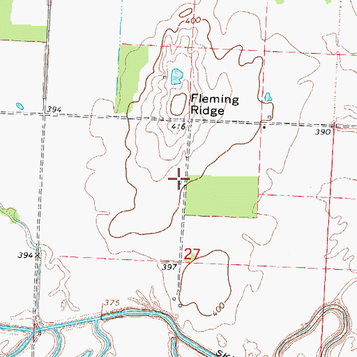 Topographic Map of Bloomfield School (historical), IL
