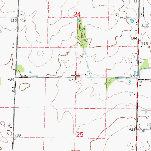 Topographic Map of Boyd School (historical), IL