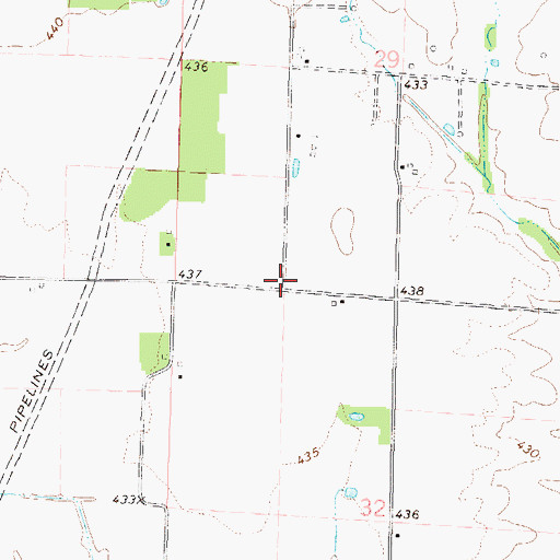 Topographic Map of Mabry School (historical), IL