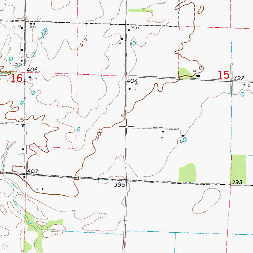 Topographic Map of Miller School (historical), IL