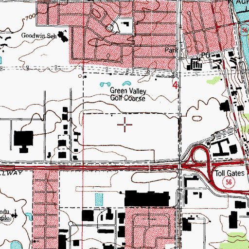 Topographic Map of Exposition Park (historical), IL