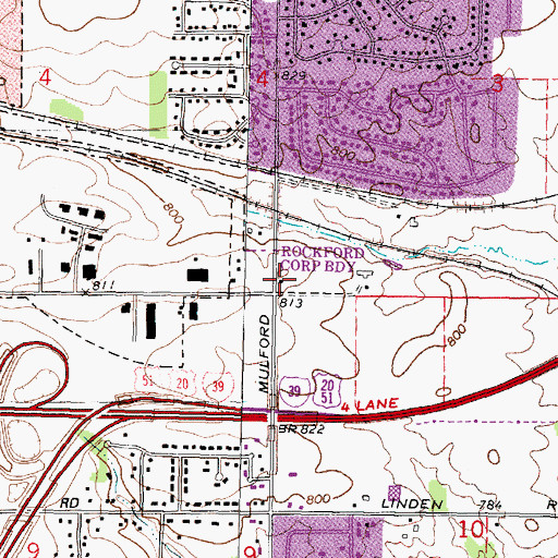 Topographic Map of Vandercook School (historical), IL