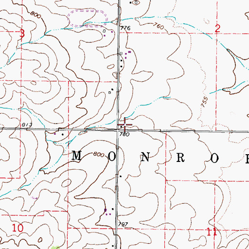 Topographic Map of Voght School (historical), IL