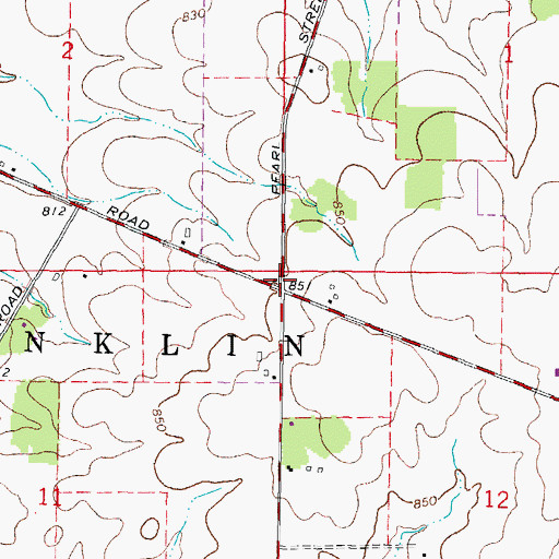 Topographic Map of Charter Oak School (historical), IL