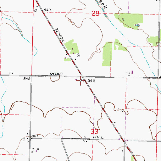 Topographic Map of Davis School (historical), IL