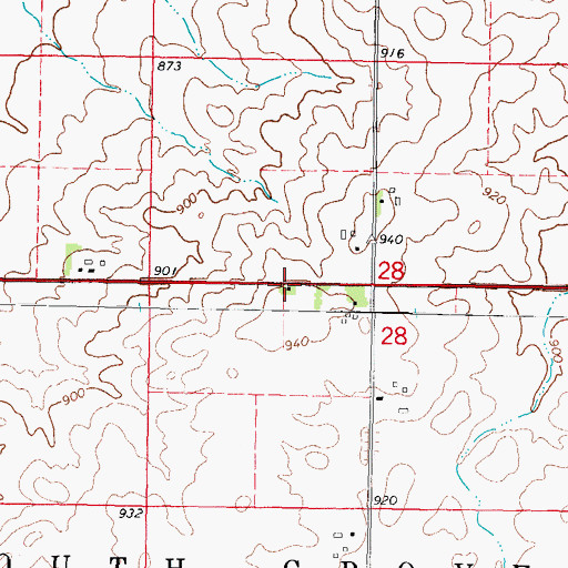 Topographic Map of Renwick School (historical), IL