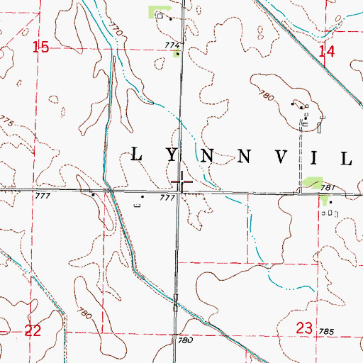 Topographic Map of Chamberlain School (historical), IL