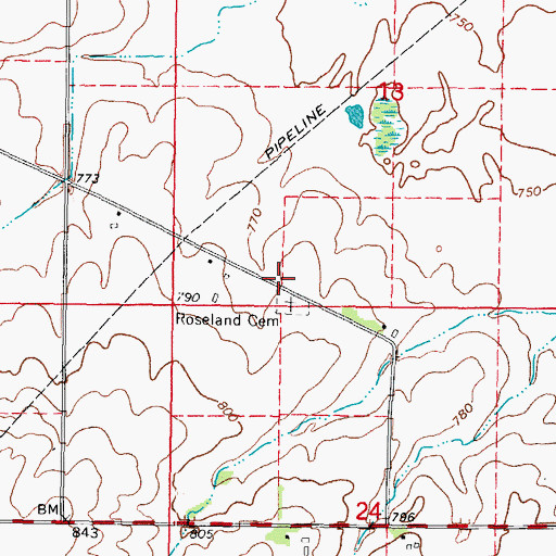 Topographic Map of Dutchtown School (historical), IL