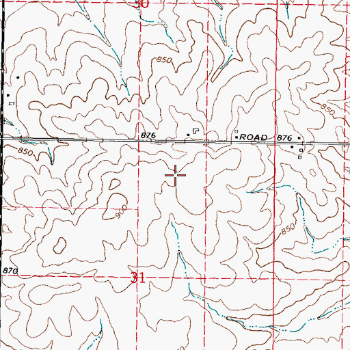 Topographic Map of Aldrich School (historical), IL
